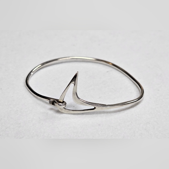 Vintage Mid-Century Atomic Style Metal Bracelet - Picture 1 of 11